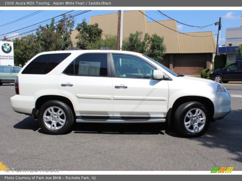 Aspen White Pearl / Saddle/Black 2006 Acura MDX Touring