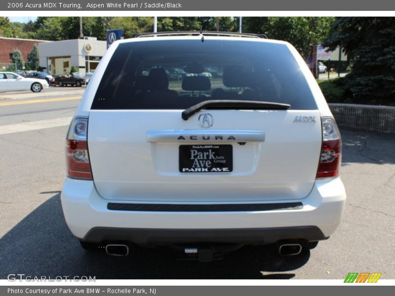 Aspen White Pearl / Saddle/Black 2006 Acura MDX Touring