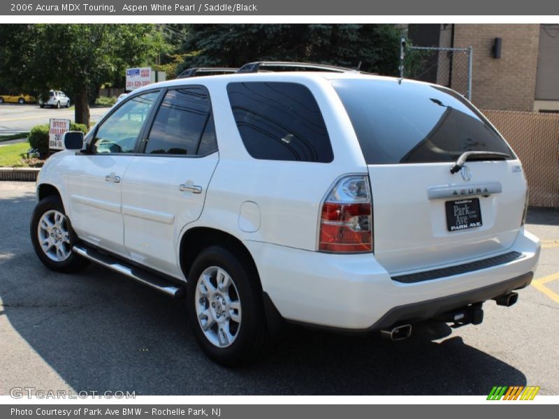 Aspen White Pearl / Saddle/Black 2006 Acura MDX Touring