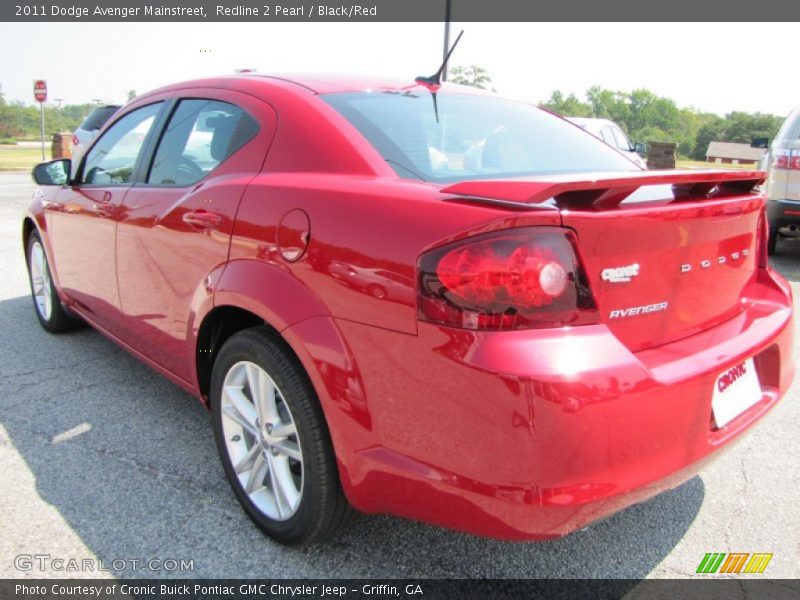 Redline 2 Pearl / Black/Red 2011 Dodge Avenger Mainstreet