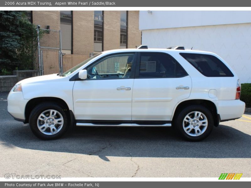 Aspen White Pearl / Saddle/Black 2006 Acura MDX Touring