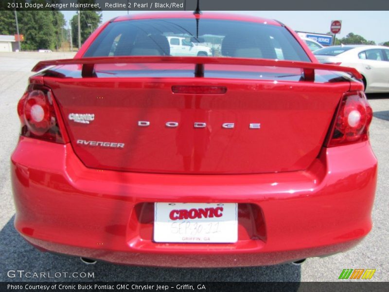 Redline 2 Pearl / Black/Red 2011 Dodge Avenger Mainstreet