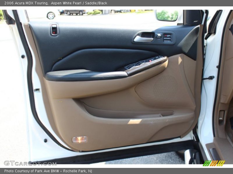 Aspen White Pearl / Saddle/Black 2006 Acura MDX Touring