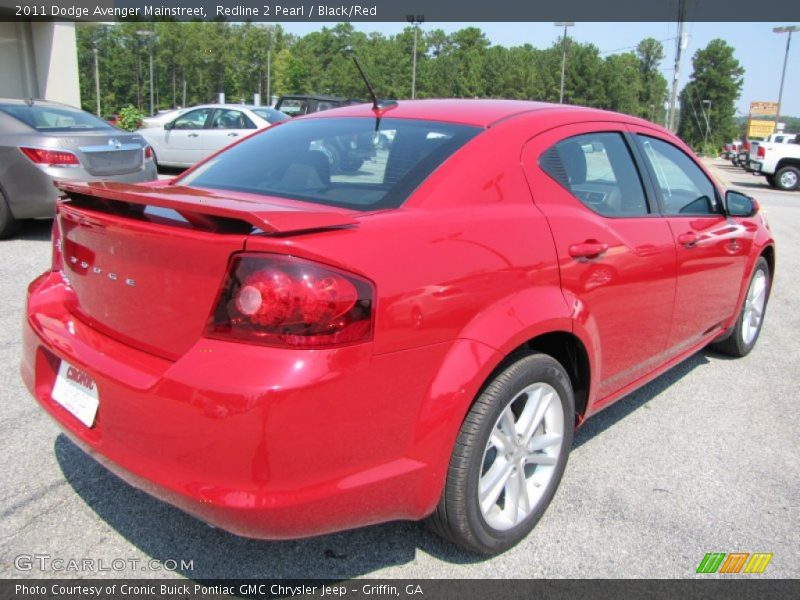 Redline 2 Pearl / Black/Red 2011 Dodge Avenger Mainstreet