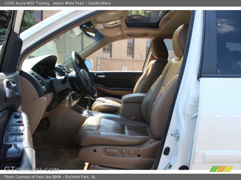 Aspen White Pearl / Saddle/Black 2006 Acura MDX Touring