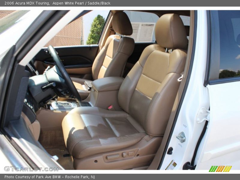 Aspen White Pearl / Saddle/Black 2006 Acura MDX Touring