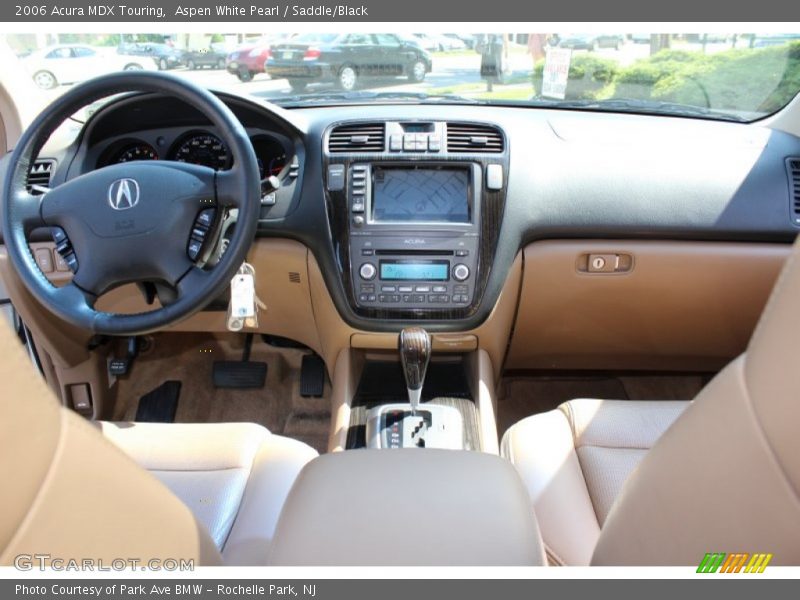 Aspen White Pearl / Saddle/Black 2006 Acura MDX Touring