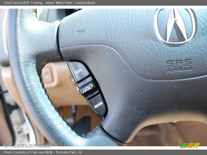 Aspen White Pearl / Saddle/Black 2006 Acura MDX Touring