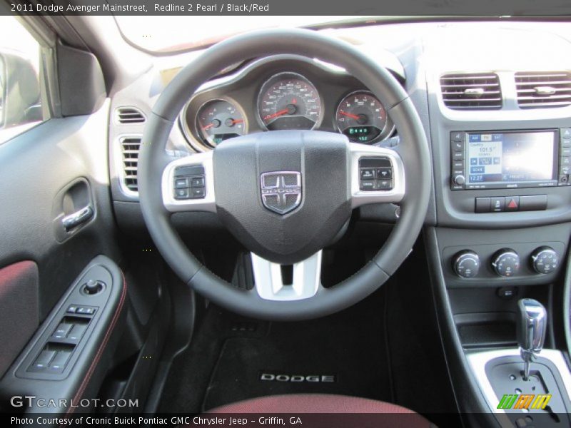Redline 2 Pearl / Black/Red 2011 Dodge Avenger Mainstreet