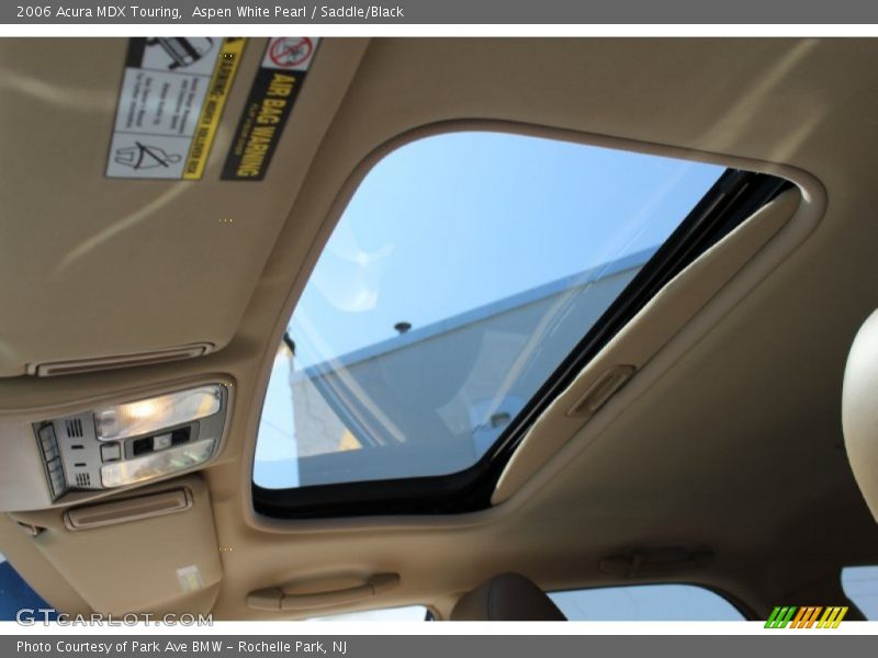 Aspen White Pearl / Saddle/Black 2006 Acura MDX Touring