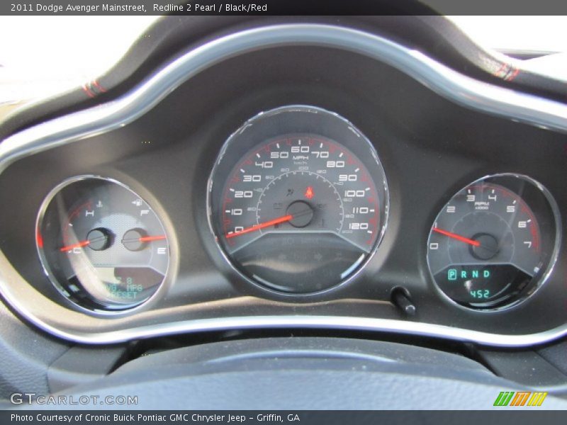 Redline 2 Pearl / Black/Red 2011 Dodge Avenger Mainstreet