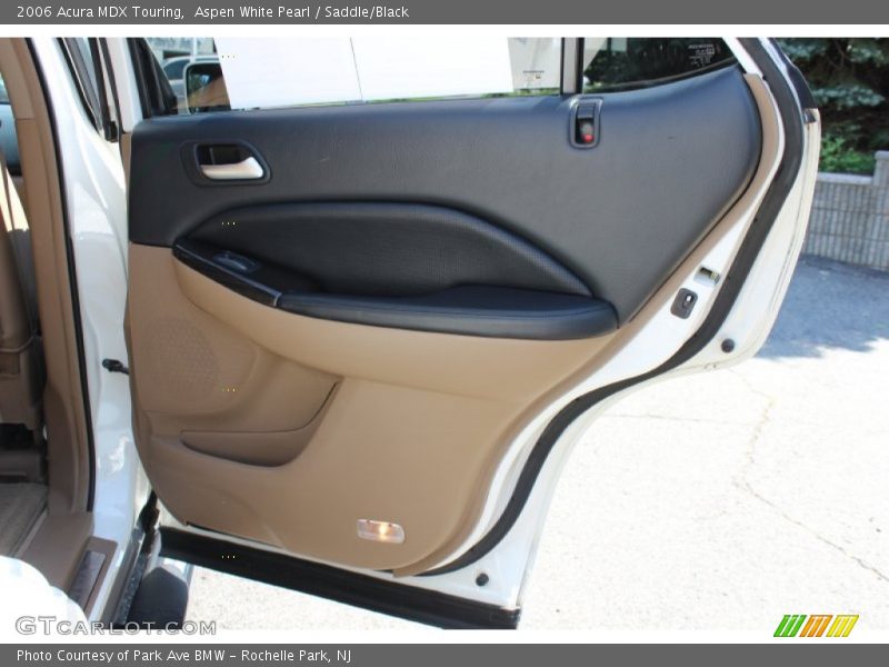 Aspen White Pearl / Saddle/Black 2006 Acura MDX Touring