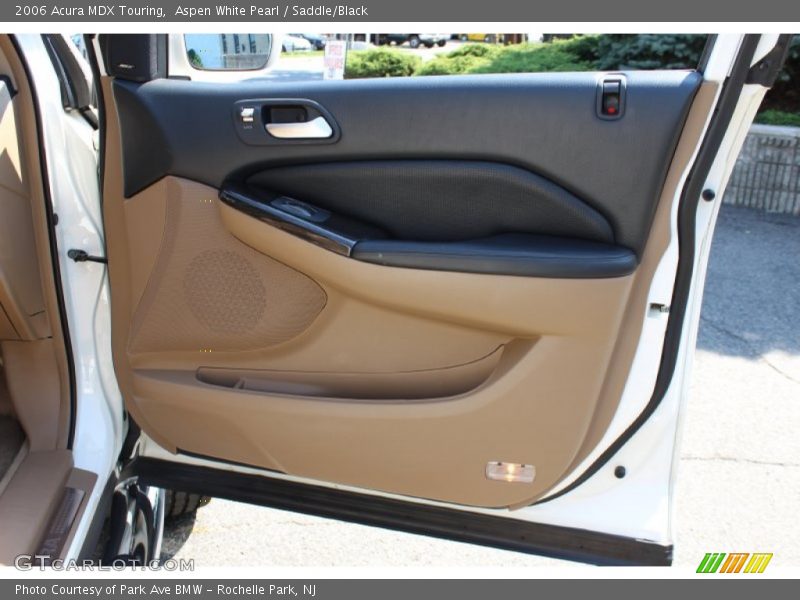 Aspen White Pearl / Saddle/Black 2006 Acura MDX Touring