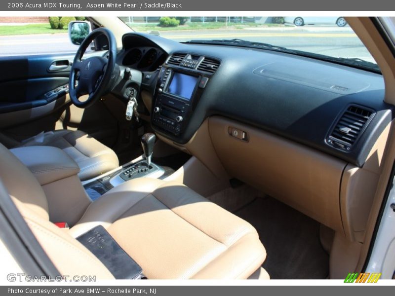 Aspen White Pearl / Saddle/Black 2006 Acura MDX Touring