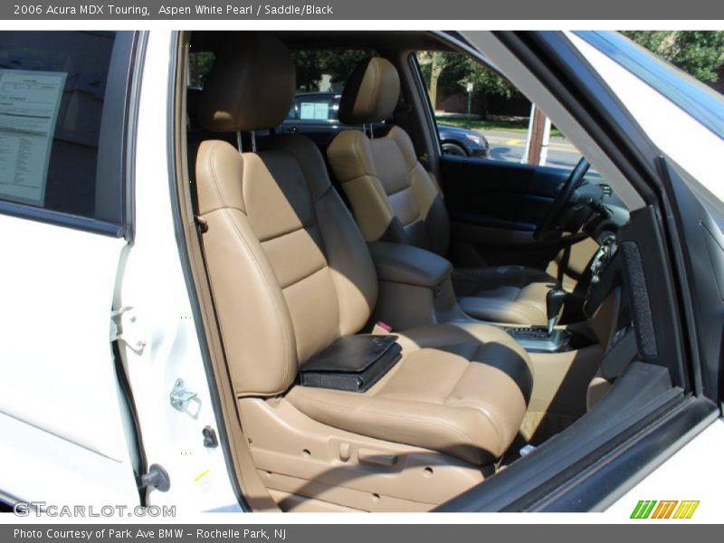 Aspen White Pearl / Saddle/Black 2006 Acura MDX Touring