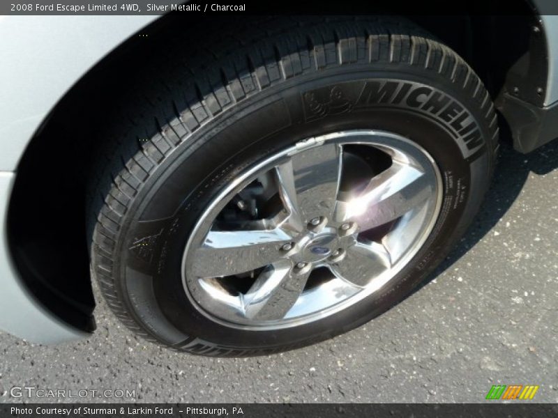 Silver Metallic / Charcoal 2008 Ford Escape Limited 4WD