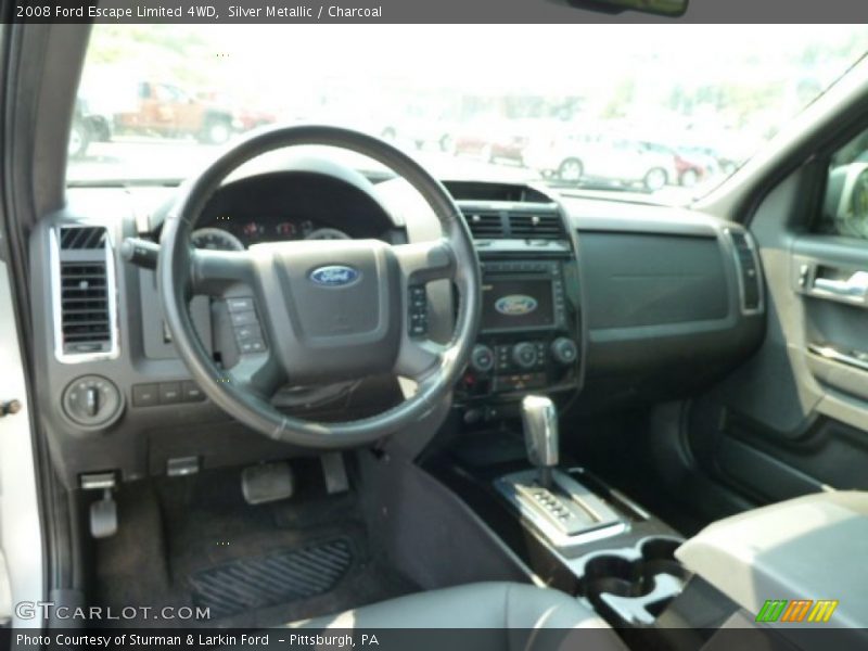 Silver Metallic / Charcoal 2008 Ford Escape Limited 4WD