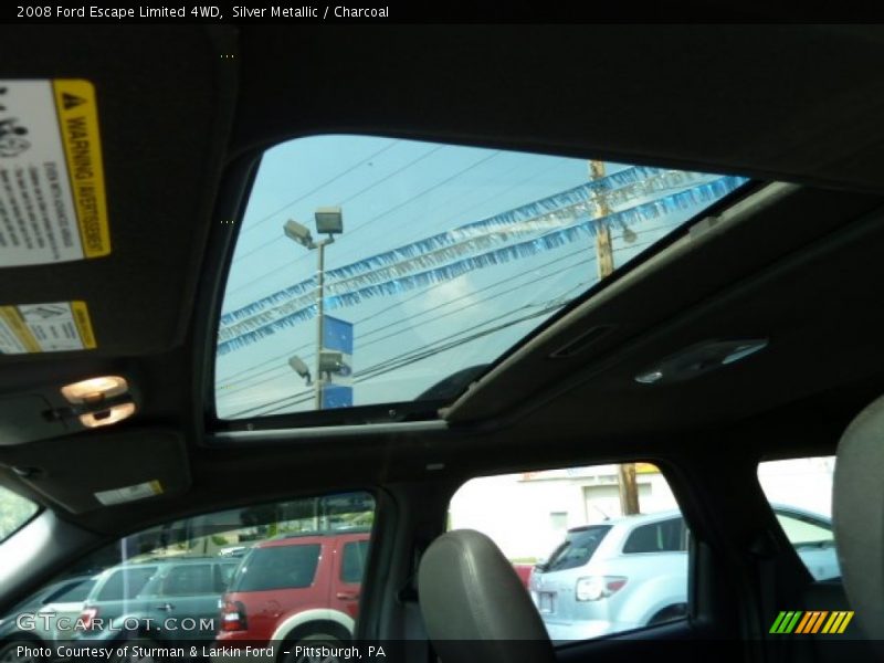 Silver Metallic / Charcoal 2008 Ford Escape Limited 4WD