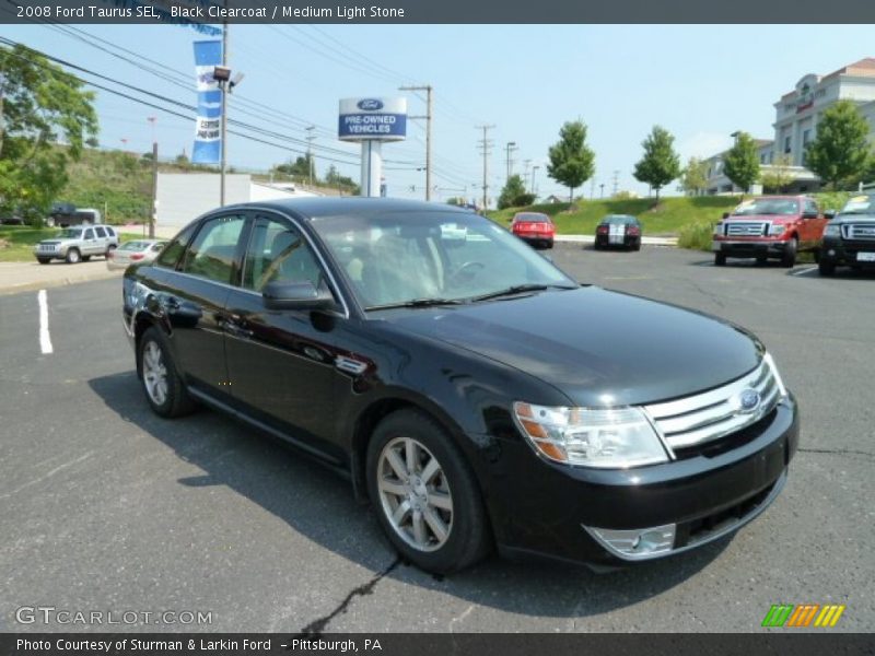 Black Clearcoat / Medium Light Stone 2008 Ford Taurus SEL