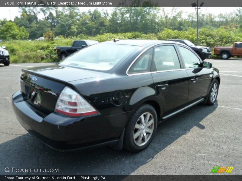 Black Clearcoat / Medium Light Stone 2008 Ford Taurus SEL
