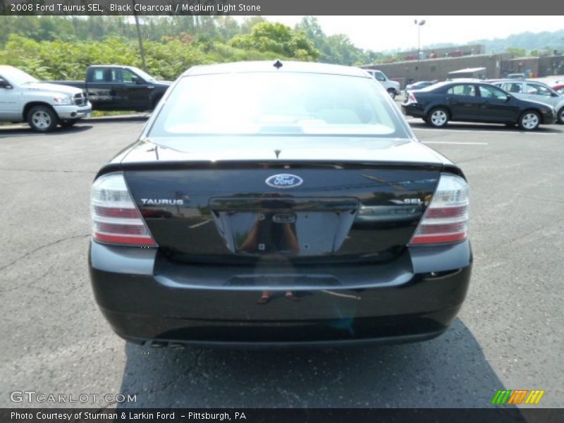 Black Clearcoat / Medium Light Stone 2008 Ford Taurus SEL
