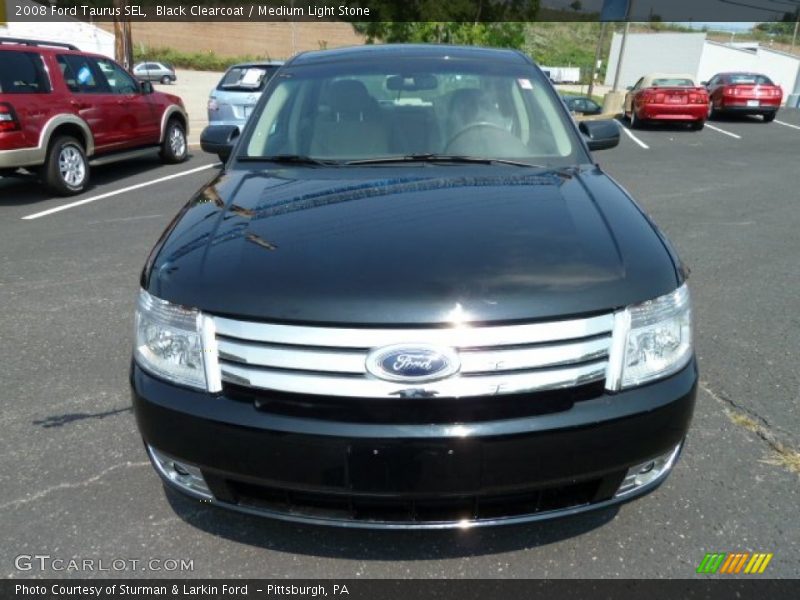 Black Clearcoat / Medium Light Stone 2008 Ford Taurus SEL