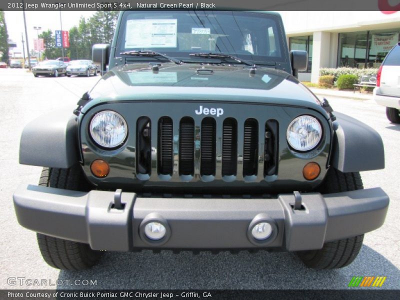 Natural Green Pearl / Black 2012 Jeep Wrangler Unlimited Sport S 4x4