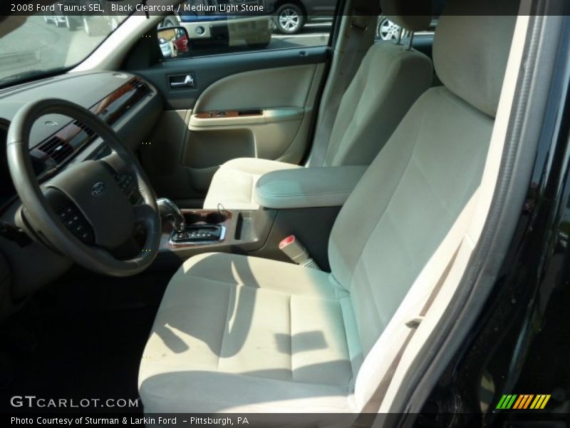 Black Clearcoat / Medium Light Stone 2008 Ford Taurus SEL