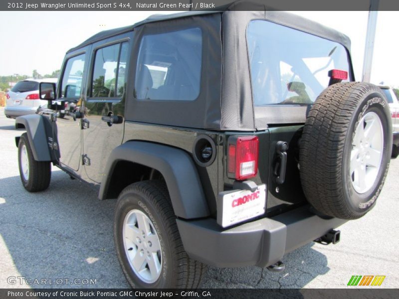 Natural Green Pearl / Black 2012 Jeep Wrangler Unlimited Sport S 4x4
