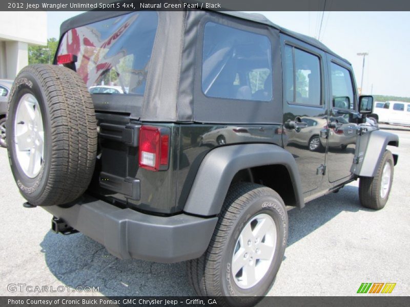 Natural Green Pearl / Black 2012 Jeep Wrangler Unlimited Sport S 4x4