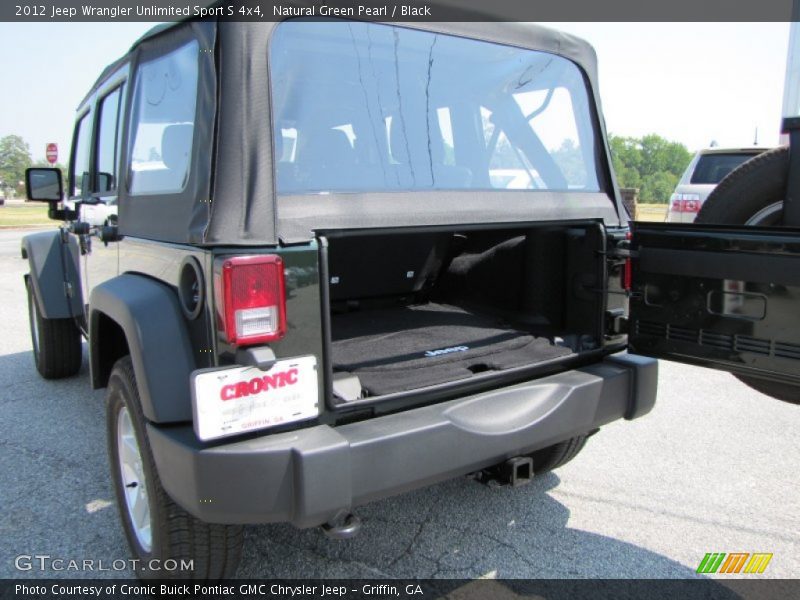 Natural Green Pearl / Black 2012 Jeep Wrangler Unlimited Sport S 4x4