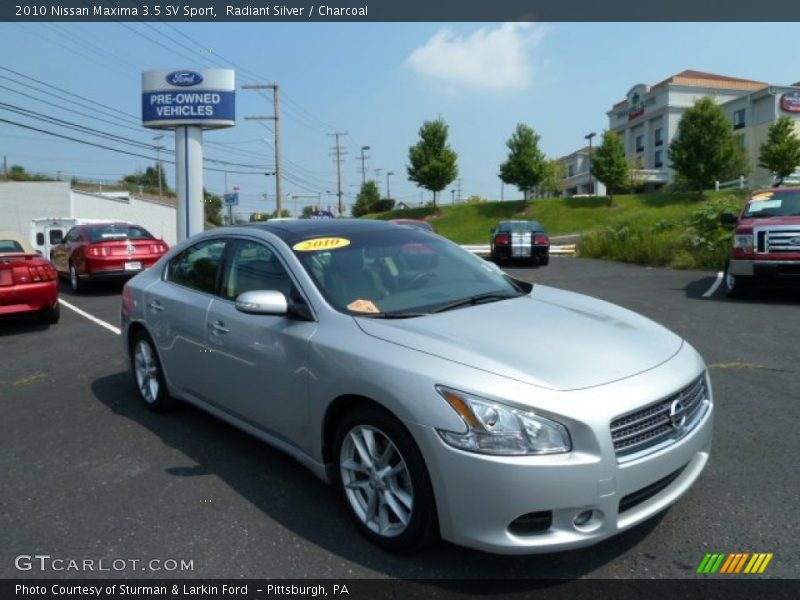Radiant Silver / Charcoal 2010 Nissan Maxima 3.5 SV Sport