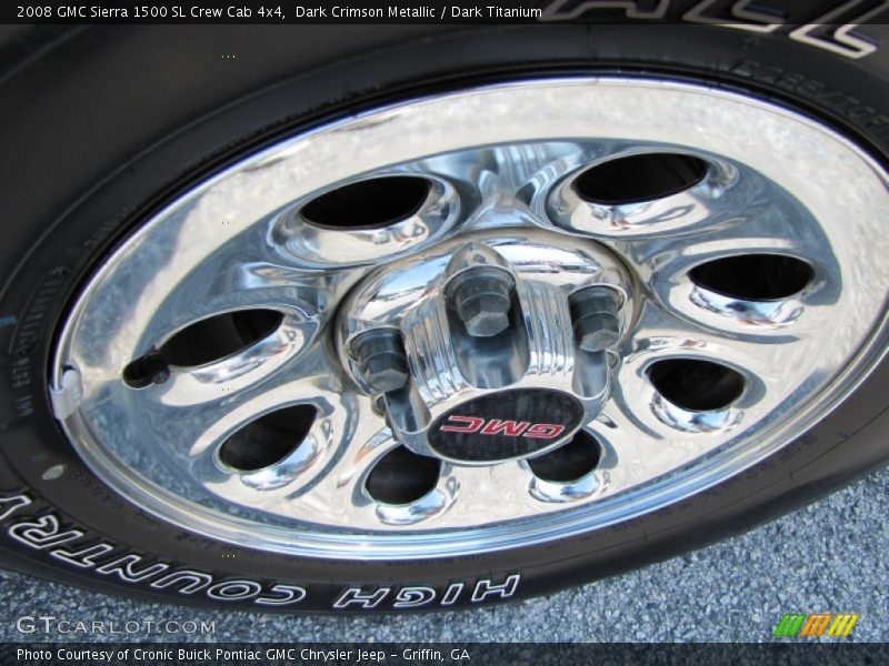 Dark Crimson Metallic / Dark Titanium 2008 GMC Sierra 1500 SL Crew Cab 4x4