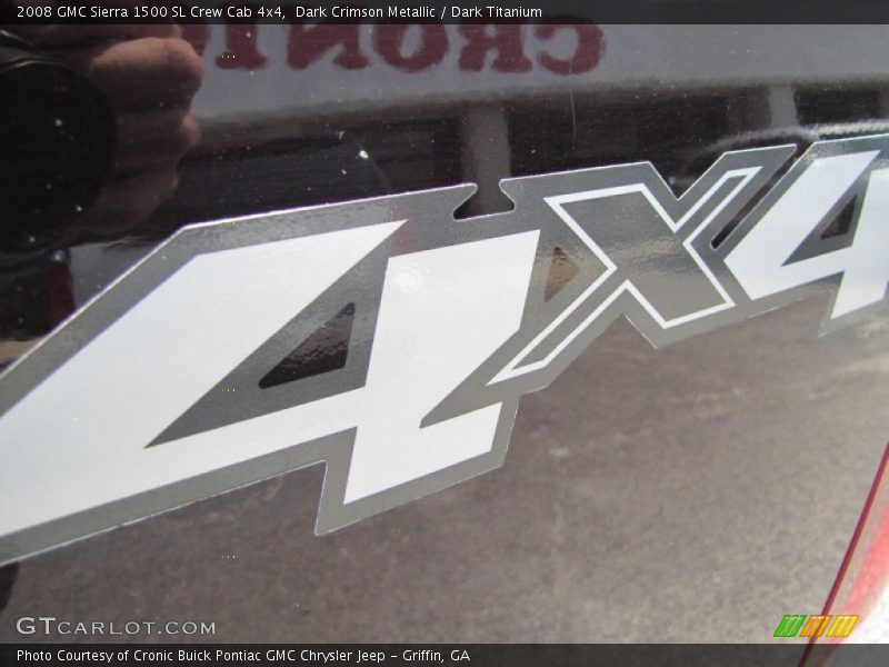 Dark Crimson Metallic / Dark Titanium 2008 GMC Sierra 1500 SL Crew Cab 4x4