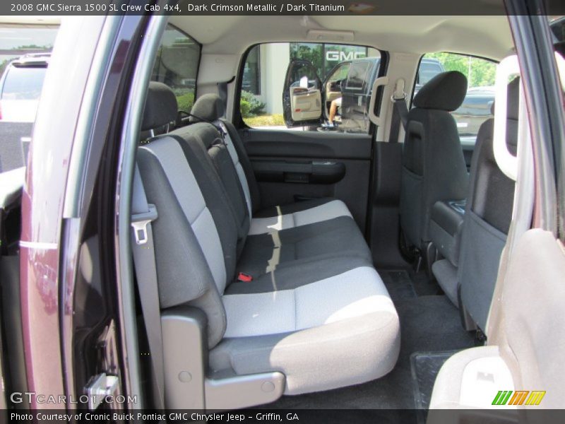 Dark Crimson Metallic / Dark Titanium 2008 GMC Sierra 1500 SL Crew Cab 4x4