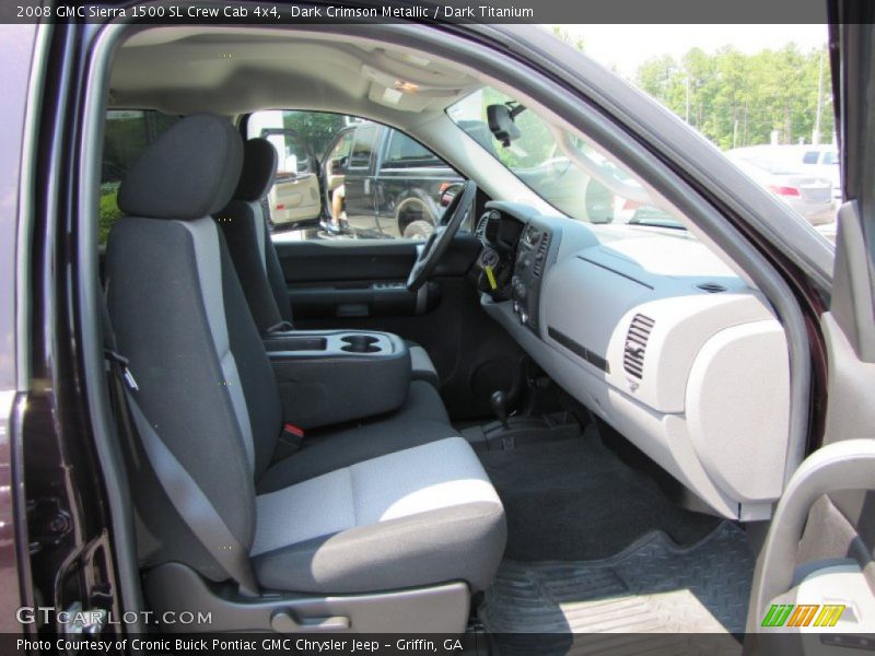 Dark Crimson Metallic / Dark Titanium 2008 GMC Sierra 1500 SL Crew Cab 4x4