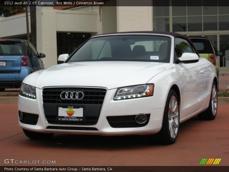 Ibis White / Cinnamon Brown 2012 Audi A5 2.0T Cabriolet