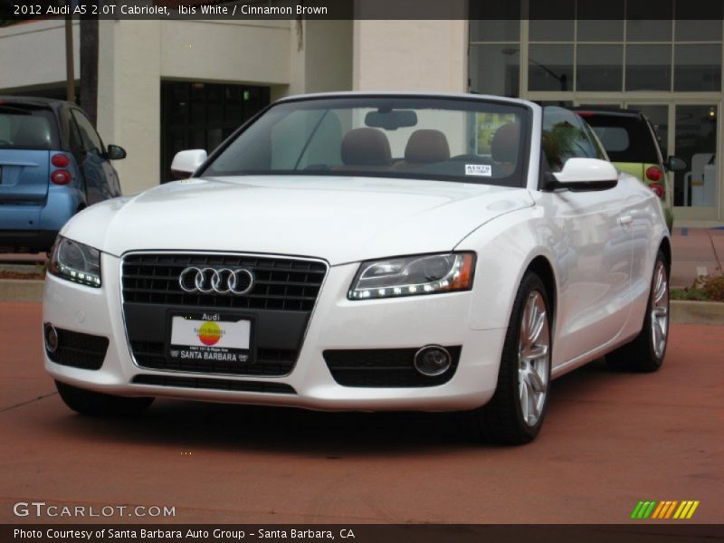 Ibis White / Cinnamon Brown 2012 Audi A5 2.0T Cabriolet