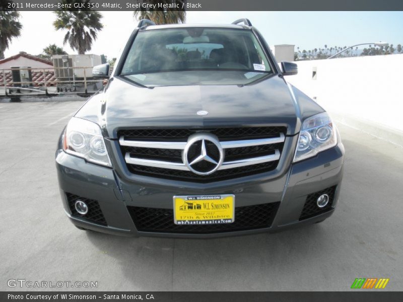 Steel Grey Metallic / Black 2011 Mercedes-Benz GLK 350 4Matic