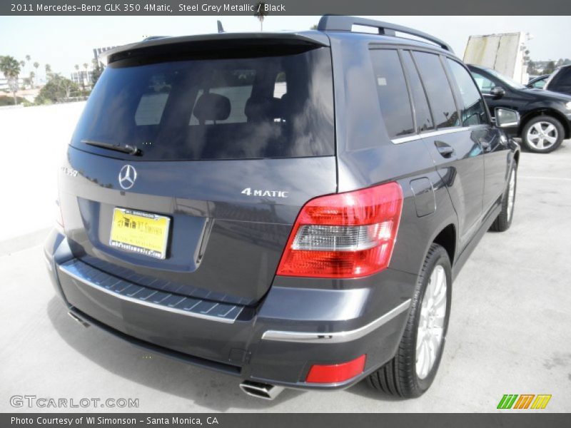 Steel Grey Metallic / Black 2011 Mercedes-Benz GLK 350 4Matic