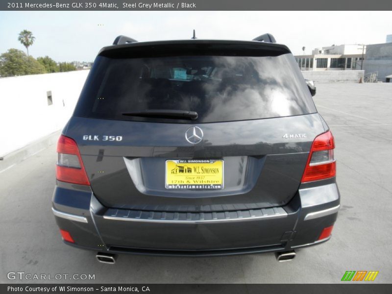 Steel Grey Metallic / Black 2011 Mercedes-Benz GLK 350 4Matic