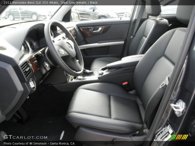 Steel Grey Metallic / Black 2011 Mercedes-Benz GLK 350 4Matic