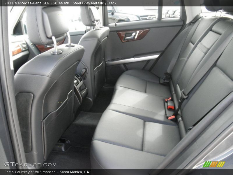Steel Grey Metallic / Black 2011 Mercedes-Benz GLK 350 4Matic