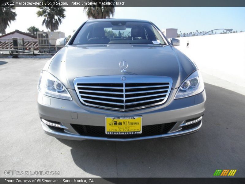 Paladium Silver Metallic / Black 2012 Mercedes-Benz S 550 Sedan