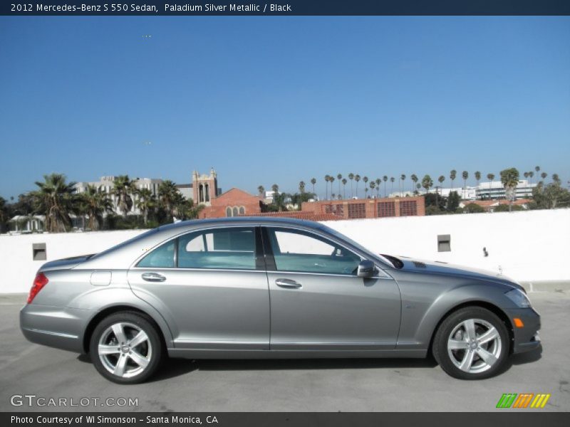Paladium Silver Metallic / Black 2012 Mercedes-Benz S 550 Sedan