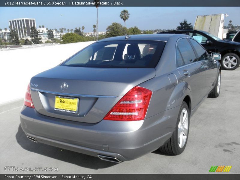 Paladium Silver Metallic / Black 2012 Mercedes-Benz S 550 Sedan