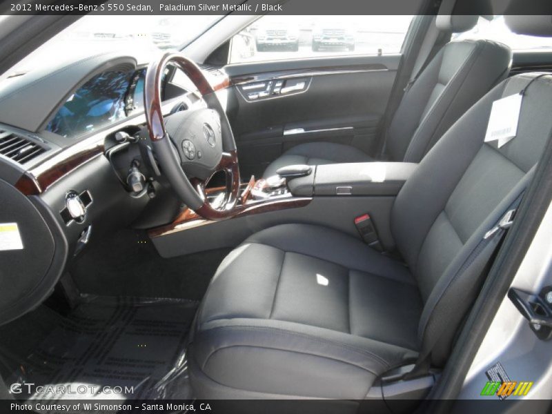 Paladium Silver Metallic / Black 2012 Mercedes-Benz S 550 Sedan