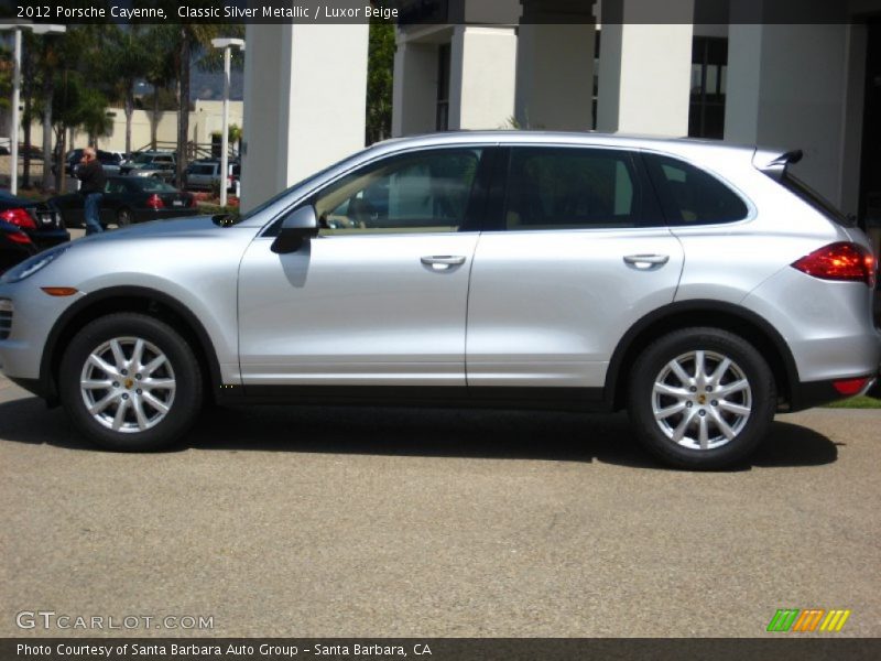 Classic Silver Metallic / Luxor Beige 2012 Porsche Cayenne