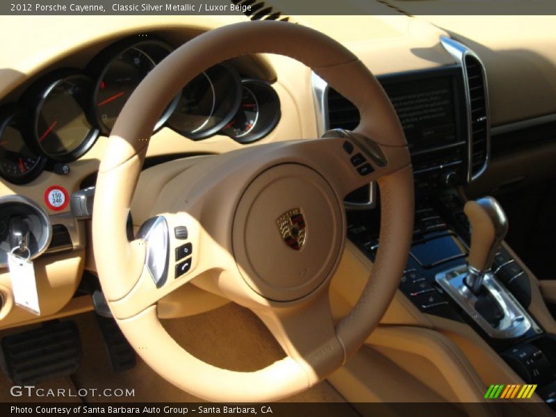Classic Silver Metallic / Luxor Beige 2012 Porsche Cayenne