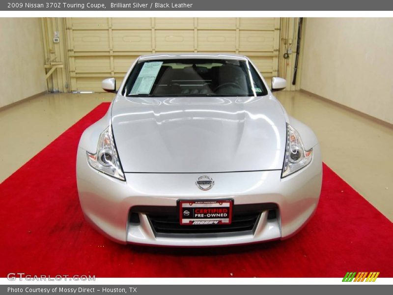 Brilliant Silver / Black Leather 2009 Nissan 370Z Touring Coupe